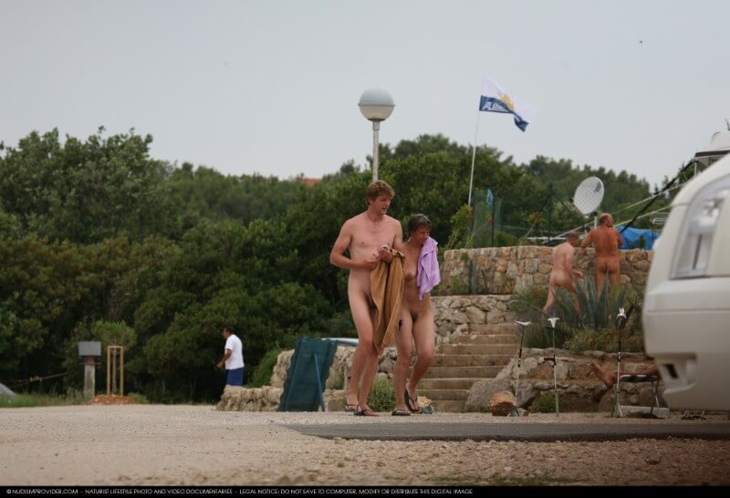 Nudism Family Indian Summer Painting photo gallery - People seek unity with nature through naturist practices