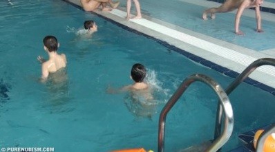 Poolside activities 1 Full HD - Core values and goals of nudist clubs and organizations
