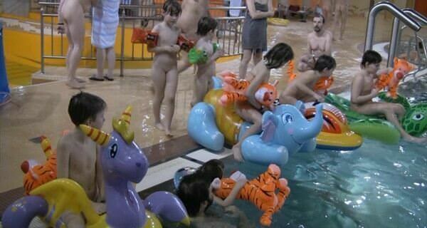 Indoor water runners 1 Full HD video - Naturists value tranquility and peace