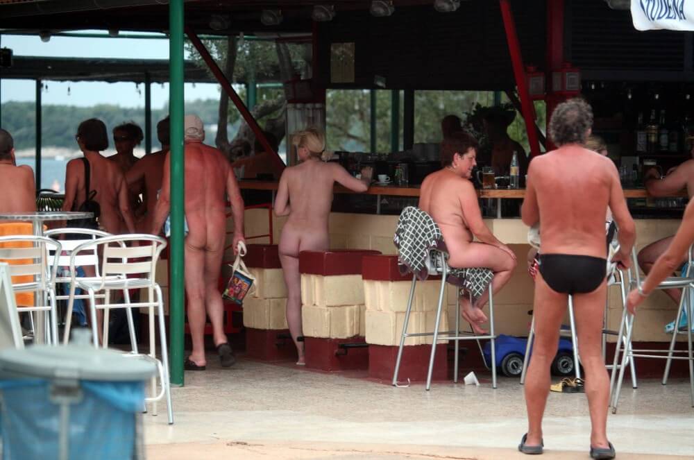 Outdoor diner view - Nudism and naturism are based on naturalness and acceptance of ones body