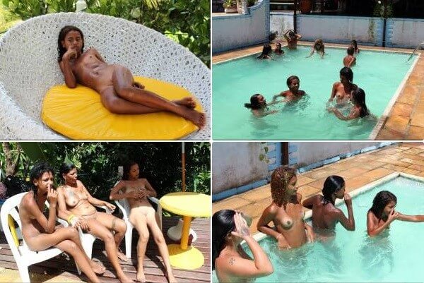 Brazil Pool Sunbath photos - Nudist families: open materials for connoisseurs