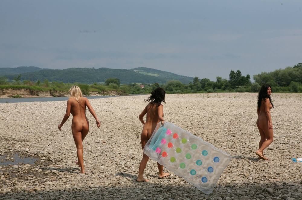 Naturist Park Floating On River photos - Naturism and respect for nature