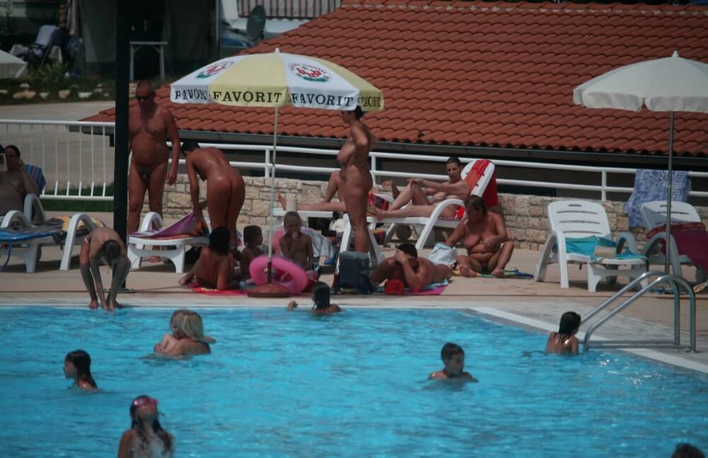 Naturist Pool Observation pics - It helps people understand that the naked body is not an object to be judged