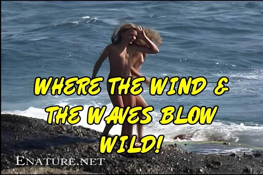 Enature - Where the Wind and the Waves Blow Wild! - Seeks harmony with the rhythms of nature and the environment through nudity