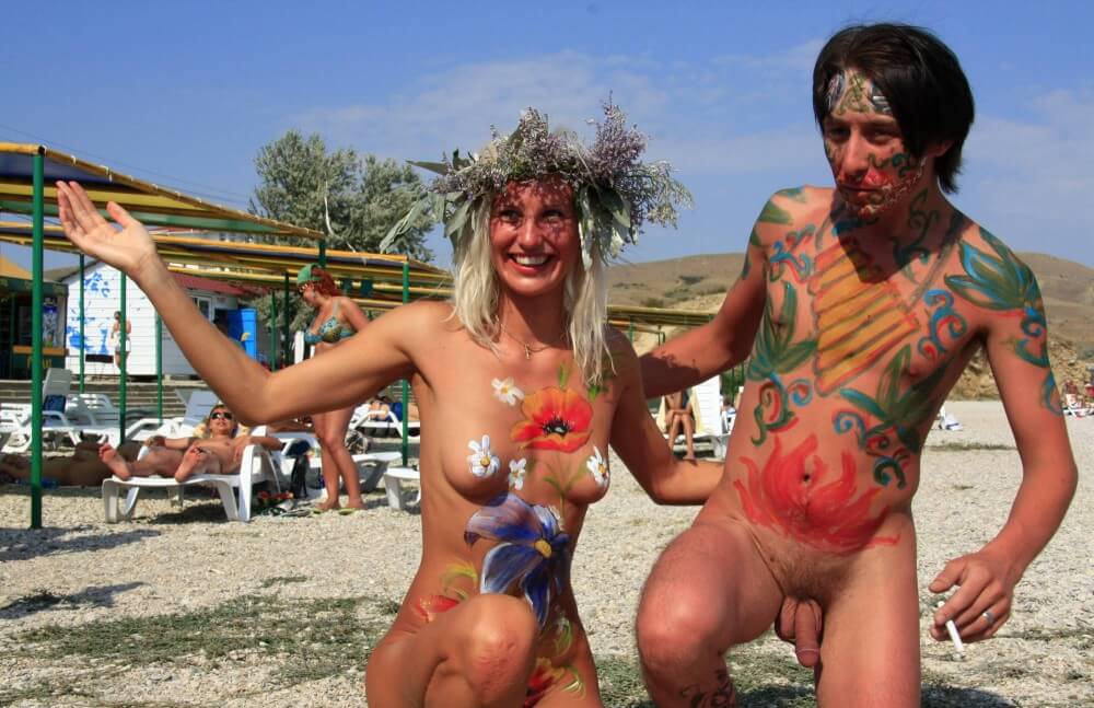 Sand Beach Goddess Two pics - Living in harmony and tranquility is the goal of naturists