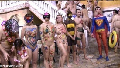 Body paint award lines Full HD - The concept that the naked body is part of the natural world and deserves respect is important