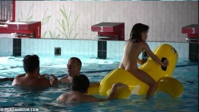 Floating On Our Rafts 1 - Visit a nudist beach