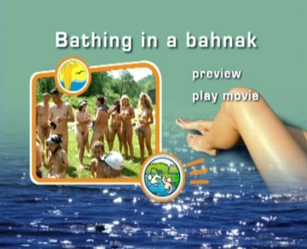 Naturist Freedom: Bathing in a Bahnak - She went out completely naked