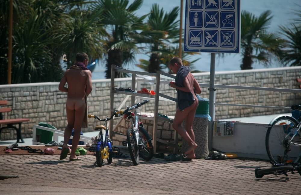 Nudism in a German water park photo - Naturism as a Way to Connect with Nature