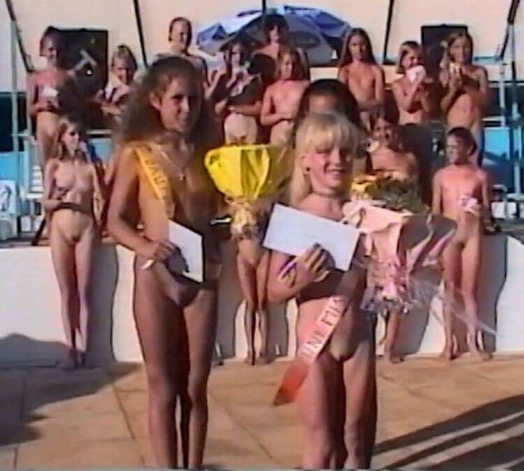 Poolside Pageant Classics Full HD video - Nudism helps overcome shyness and insecurities