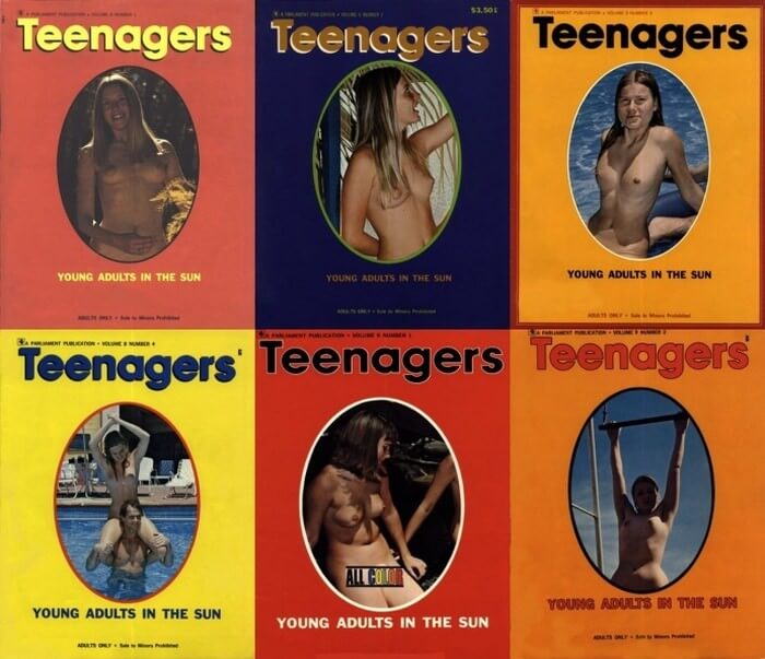Teenagers magazines: Young adults in the sun - Naturists love nature and the environment